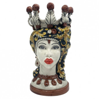 Testa di Moro in ceramica di Caltagirone - Ceramiche Fabrizio Boria