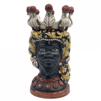 Testa di Moro in ceramica di Caltagirone - Ceramiche Fabrizio Boria