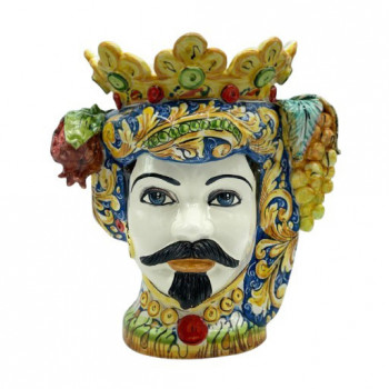 Testa di Moro in ceramica di Caltagirone - Ceramiche Fabrizio Boria