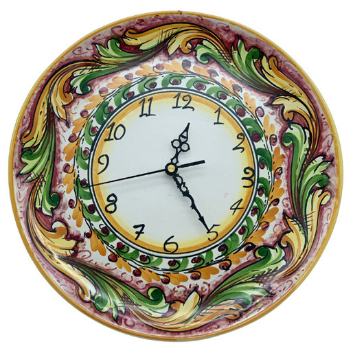 Orologio  in Ceramica di Caltagirone - Fabrizio Boria Ceramiche
