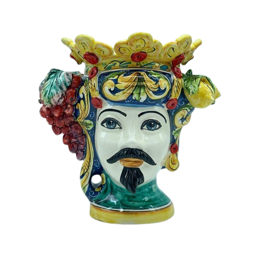 Testa di Moro in ceramica di Caltagirone - Ceramiche Fabrizio Boria