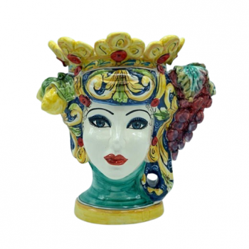 Testa di Moro in ceramica di Caltagirone - Ceramiche Fabrizio Boria