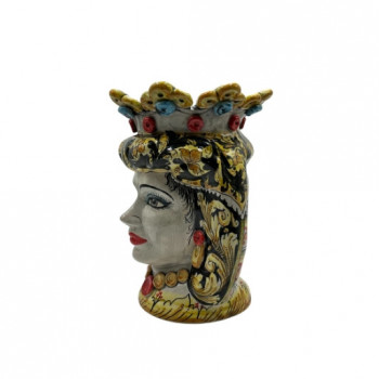 Testa di Moro in ceramica di Caltagirone - Ceramiche Fabrizio Boria