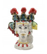 Testa di Moro con frutta in ceramica di Caltagirone - Ceramiche Fabrizio Boria