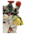 Testa di Moro con frutta in ceramica di Caltagirone - Ceramiche Fabrizio Boria