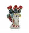 Testa di Moro con frutta in ceramica di Caltagirone - Ceramiche Fabrizio Boria