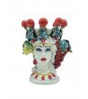 Testa di Moro con frutta in ceramica di Caltagirone - Ceramiche Fabrizio Boria