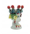 Testa di Moro con frutta in ceramica di Caltagirone - Ceramiche Fabrizio Boria