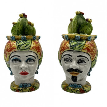 Testa di Moro in ceramica di Caltagirone - Ceramiche Fabrizio Boria