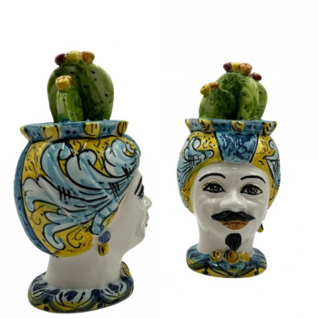 Testa di Moro in ceramica di Caltagirone - Ceramiche Fabrizio Boria
