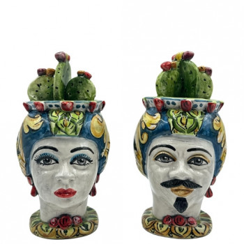 Testa di Moro in ceramica di Caltagirone - Ceramiche Fabrizio Boria