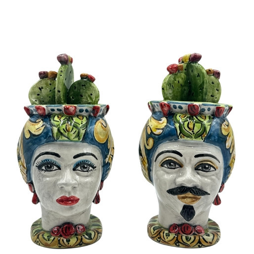 Testa di Moro in ceramica di Caltagirone - Ceramiche Fabrizio Boria Testa di Moro in ceramica di Caltagirone - Ceramiche Fabrizio Boria