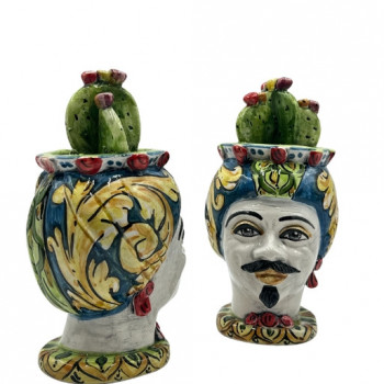 Testa di Moro in ceramica di Caltagirone - Ceramiche Fabrizio Boria