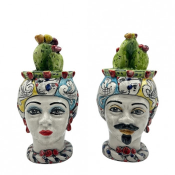 Testa di Moro in ceramica di Caltagirone - Ceramiche Fabrizio Boria