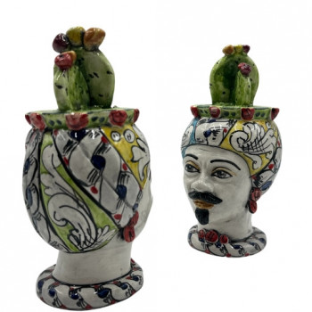 Testa di Moro in ceramica di Caltagirone - Ceramiche Fabrizio Boria