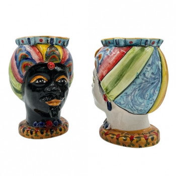 Testa di Moro in ceramica di Caltagirone - Ceramiche Fabrizio Boria