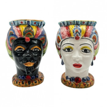 Testa di Moro in ceramica di Caltagirone - Ceramiche Fabrizio Boria