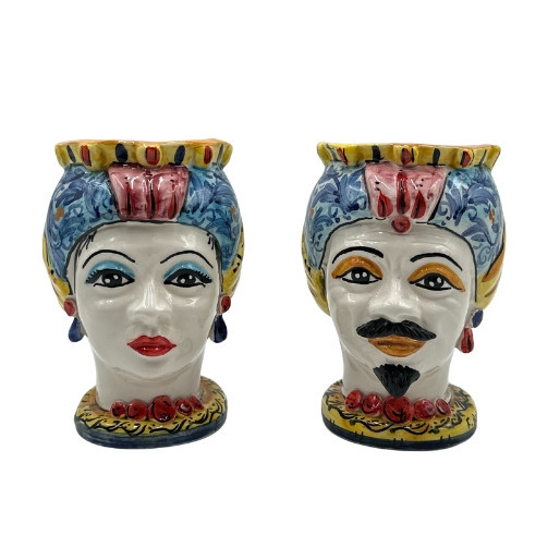 Testa di Moro in ceramica di Caltagirone - Ceramiche Fabrizio Boria Testa di Moro in ceramica di Caltagirone - Ceramiche Fabrizio Boria