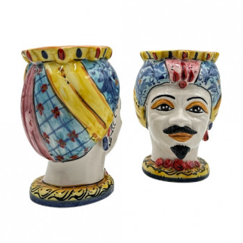 Testa di Moro in ceramica di Caltagirone - Ceramiche Fabrizio Boria