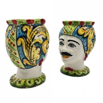 Testa di Moro in ceramica di Caltagirone - Ceramiche Fabrizio Boria