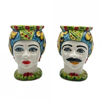 Testa di Moro in ceramica di Caltagirone - Ceramiche Fabrizio Boria