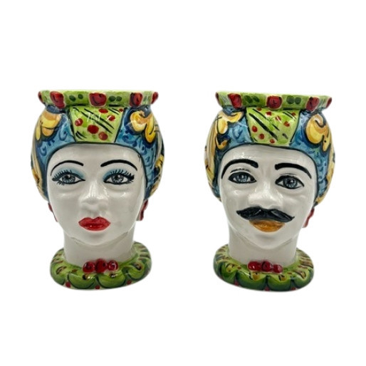 Testa di Moro in ceramica di Caltagirone - Ceramiche Fabrizio Boria Testa di Moro in ceramica di Caltagirone - Ceramiche Fabrizio Boria