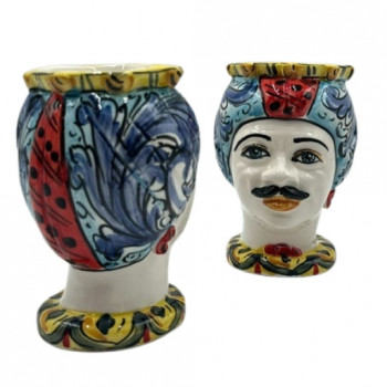 Testa di Moro in ceramica di Caltagirone - Ceramiche Fabrizio Boria