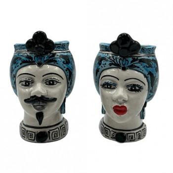 Testa di Moro da parete in ceramica di Caltagirone - Ceramiche Fabrizio Boria