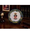 Piatto in Ceramica di Caltagirone con Logo Arma dei Carabinieri