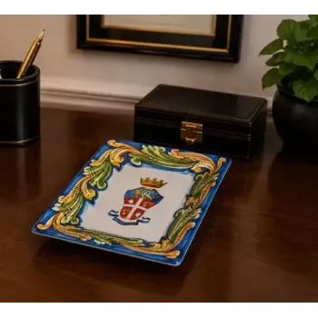 Svuotatasche in Ceramica di Caltagirone con Logo Arma dei Carabinieri