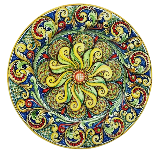 Piatto in Ceramica di Caltagirone - Fabrizio Boria Ceramiche